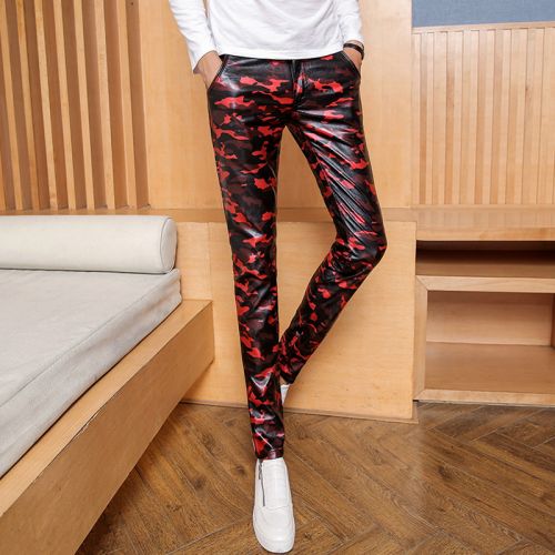 Pantalon cuir homme serré pour adolescent automne - Ref 1485174