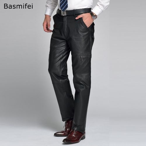 Pantalon cuir homme BASMIFEI pour hiver - Ref 1485202