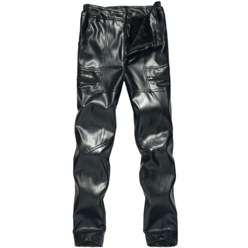 Pantalon cuir homme droit pour personne âgée PU hiver - Ref 1485225