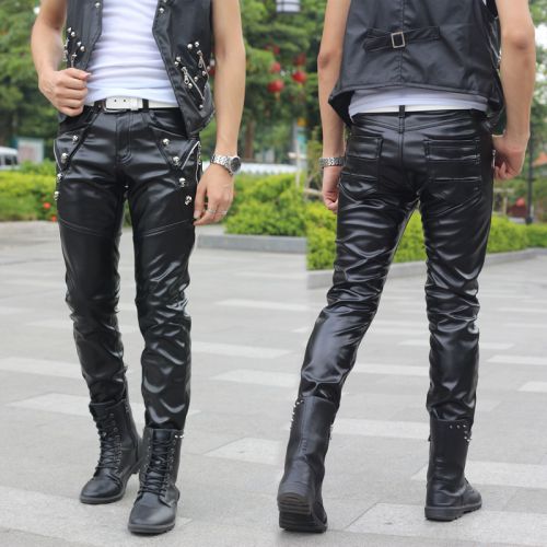 Pantalon cuir homme droit pour adolescent PU hiver - Ref 1485271