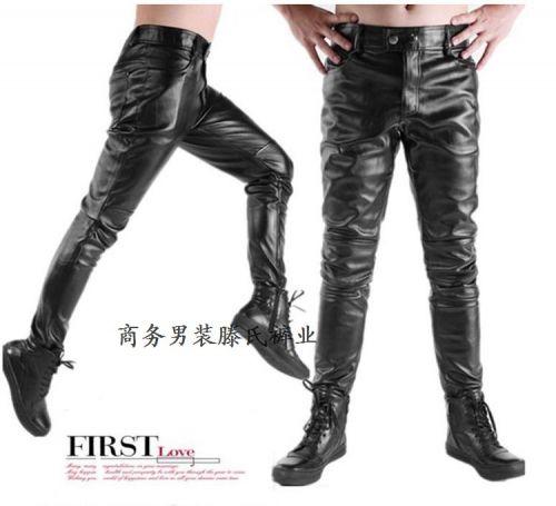 Pantalon cuir homme serré pour adolescent automne - Ref 1485298