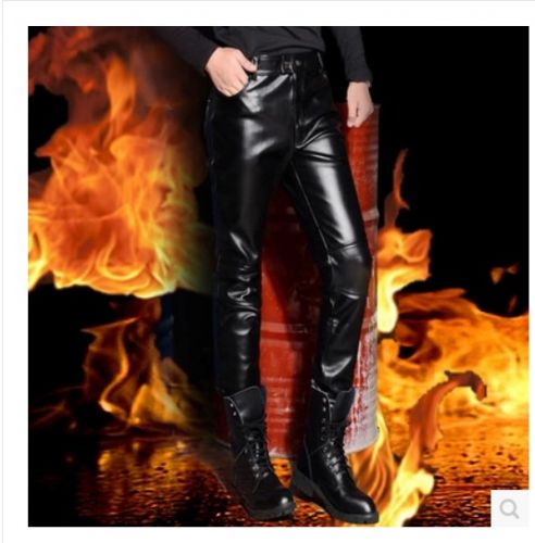Pantalon cuir homme pantalons fuselés pour adolescent automne - Ref 1485302