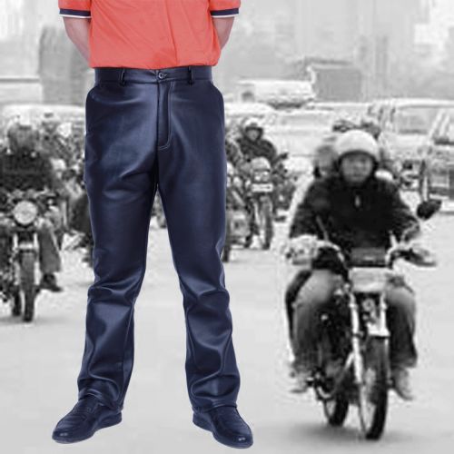 Pantalon cuir homme droit pour hiver - Ref 1485332