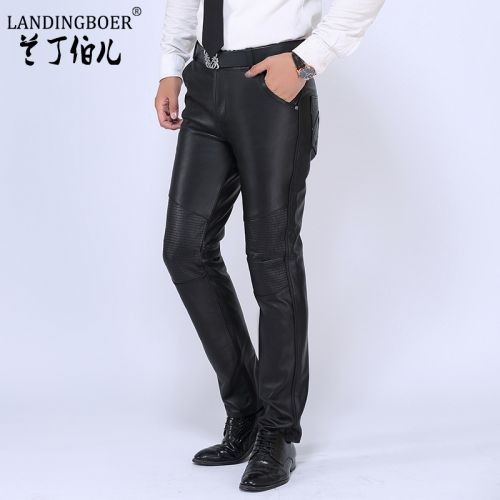 Pantalon cuir homme droit LANDINGBOER pour hiver - Ref 1485363