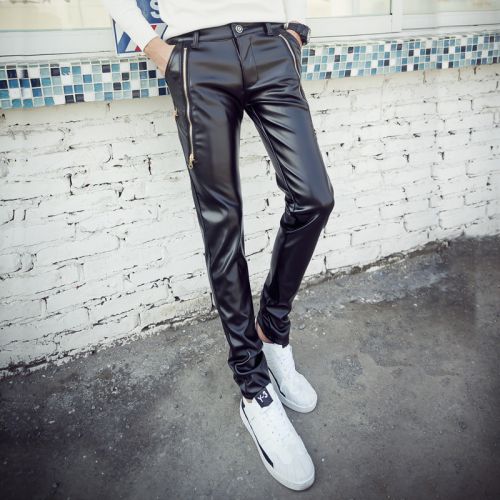 Pantalon cuir homme droit pour jeunesse automne - Ref 1485425