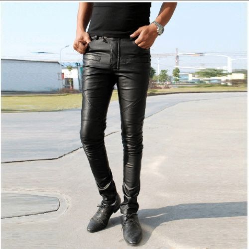 Pantalon cuir homme pantalons fuselés pour adolescent hiver - Ref 1485496