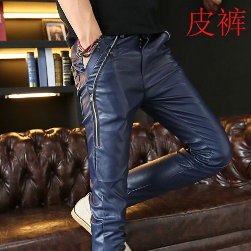 Pantalon cuir homme pantalons fuselés pour adolescent hiver - Ref 1485500