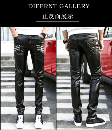 Pantalon cuir homme serré pour hiver - Ref 1485697