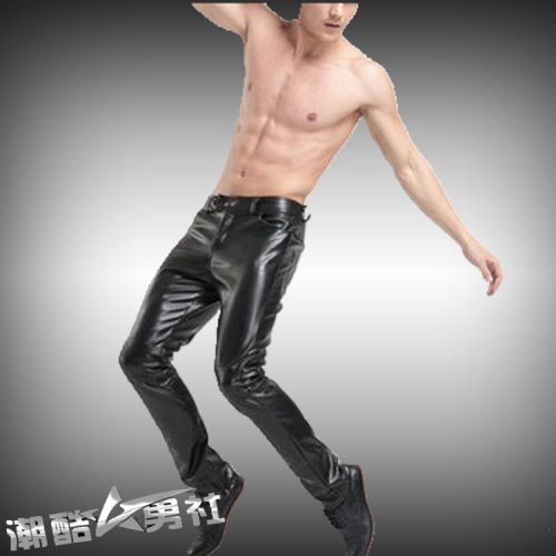 Pantalon cuir homme serré pour jeunesse automne - Ref 1485738