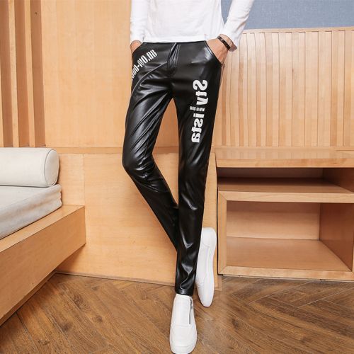 Pantalon cuir homme serré pour adolescent automne - Ref 1485744