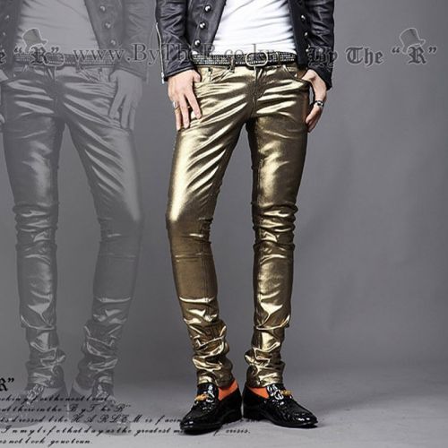 Pantalon cuir homme pantalons fuselés pour jeunesse printemps - Ref 1485751