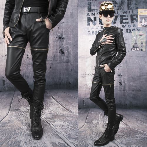 Pantalon cuir homme droit pour adolescent hiver - Ref 1485785