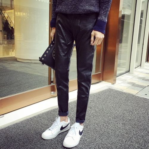 Pantalon cuir homme serré pour adolescent hiver - Ref 1485812