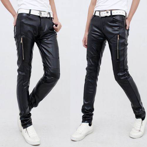 Pantalon cuir homme serré pour adolescent hiver - Ref 1485820