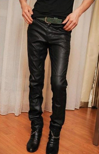 Pantalon cuir homme serré pour adolescent hiver - Ref 1485975