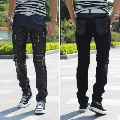 Pantalon cuir homme droit pour adolescent hiver - Ref 1486022