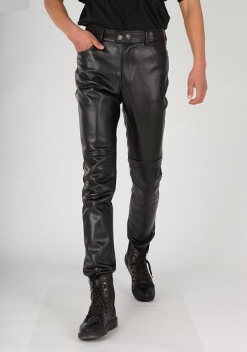 Pantalon cuir homme serré pour jeunesse hiver - Ref 1486155