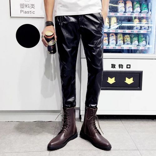Pantalon cuir homme serré pour adolescent automne - Ref 1486167