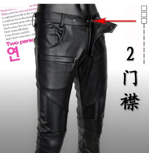 Pantalon cuir homme serré pour jeunesse automne - Ref 1486169