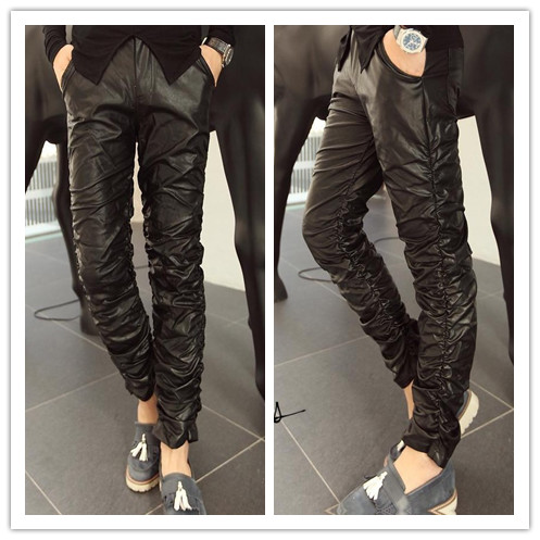 Pantalon cuir homme pantalons fuselés pour adolescent - Ref 1486196