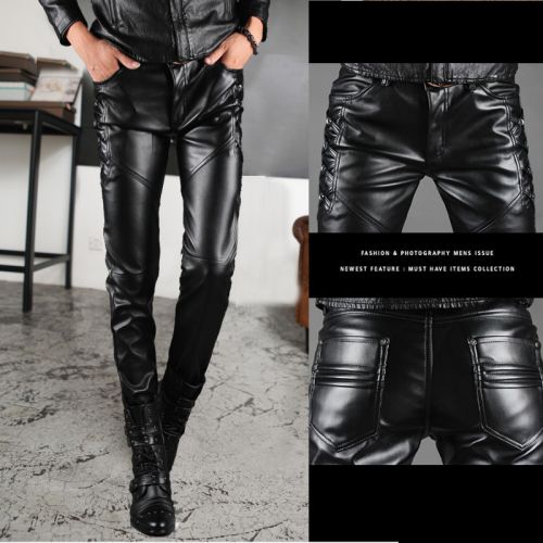 Pantalon cuir homme droit pour adolescent automne - Ref 1486207