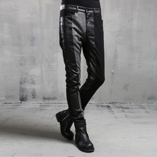 Pantalon cuir homme droit pour automne - Ref 1486234
