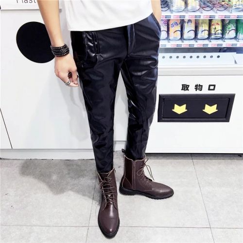 Pantalon cuir homme serré pour adolescent automne - Ref 1486242