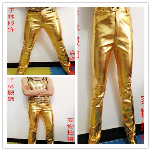 Pantalon cuir homme serré pour jeunesse automne - Ref 1486262