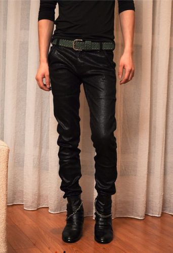 Pantalon cuir homme serré pour jeunesse 3I printemps - Ref 1486343