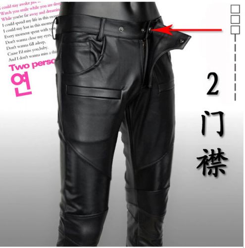 Pantalon cuir homme pantalons fuselés pour jeunesse automne - Ref 1486412