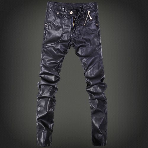 Pantalon cuir homme serré pour jeunesse PANTSKING hiver - Ref 1486455