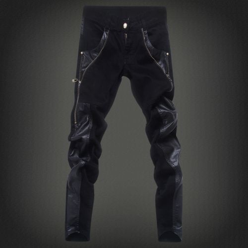 Pantalon cuir homme serré pour jeunesse PANTSKING printemps - Ref 1486459