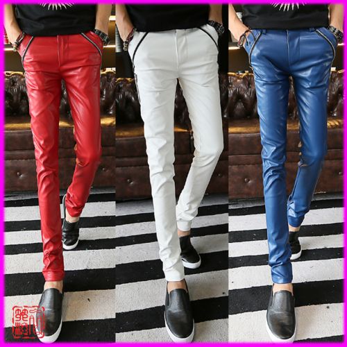 Pantalon cuir homme serré pour adolescent hiver - Ref 1486517