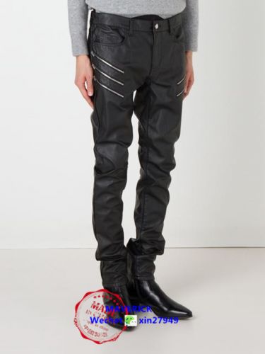 Pantalon cuir homme pantalons fuselés pour hiver - Ref 1486525