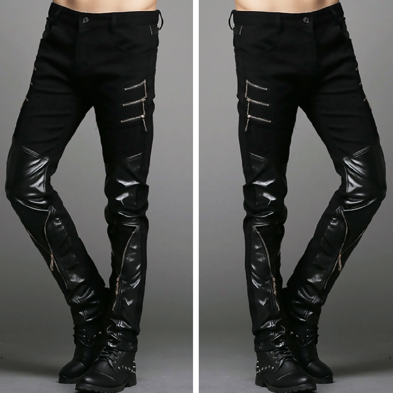Pantalon cuir homme droit pour adolescent hiver - Ref 1486536