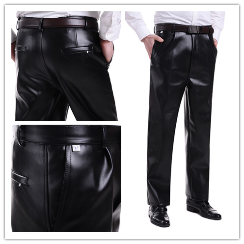 Pantalon cuir homme PU pour automne - Ref 1486653