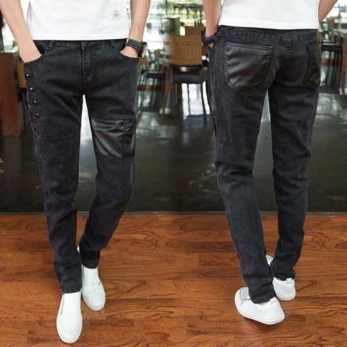 Pantalon cuir homme pour adolescent 3I automne - Ref 1486669