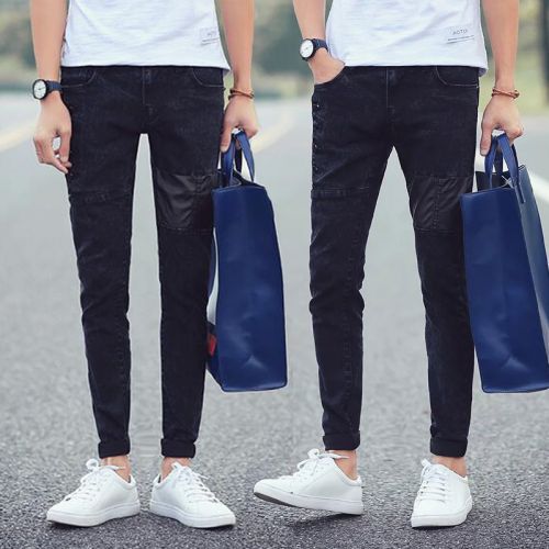Pantalon cuir homme serré pour adolescent été - Ref 1486708
