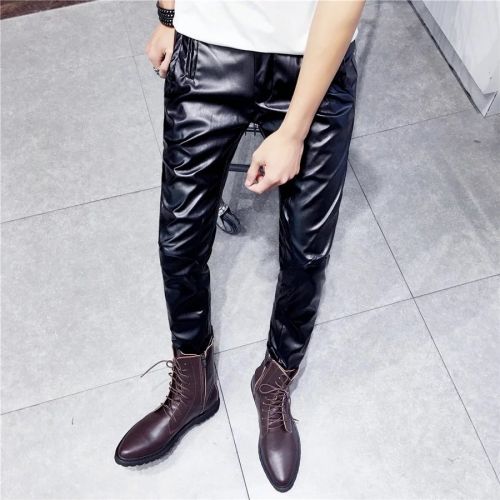 Pantalon cuir homme serré pour adolescent automne - Ref 1486736