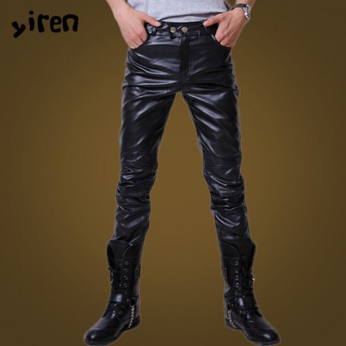 Pantalon cuir homme serré pour jeunesse hiver - Ref 1486805