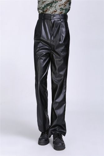 Pantalon cuir homme droit pour printemps - Ref 1486872