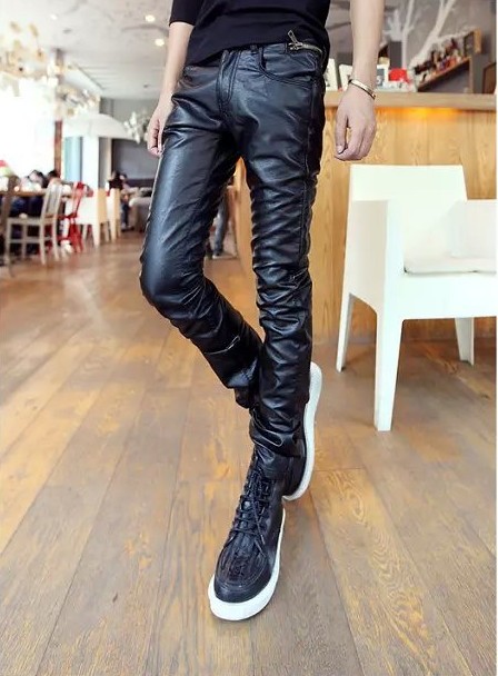 Pantalon cuir homme pour adolescent automne - Ref 1486916