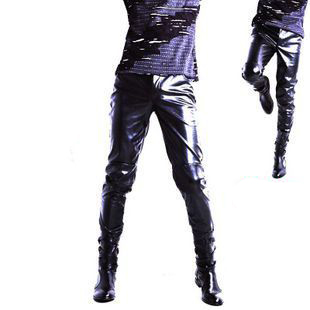 Pantalon cuir homme serré pour adolescent 591MMM printemps - Ref 1487212
