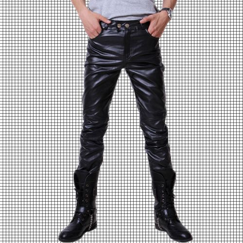 Pantalon cuir homme serré pour adolescent 591MMM automne - Ref 1487431