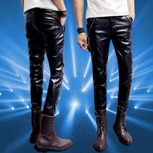 Pantalon cuir homme serré pour adolescent hiver - Ref 1487615