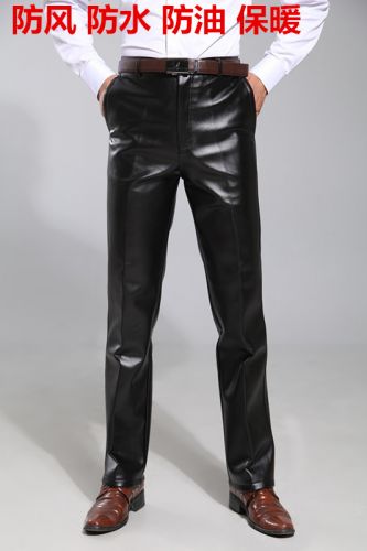 Pantalon cuir homme droit pour printemps - Ref 1487642