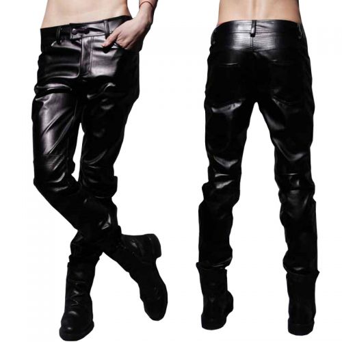 Pantalon cuir homme serré pour jeunesse - Ref 1487670