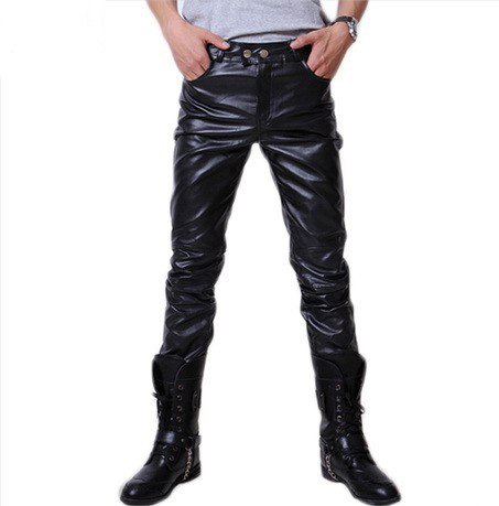 Pantalon cuir homme droit pour adolescent printemps - Ref 1487819