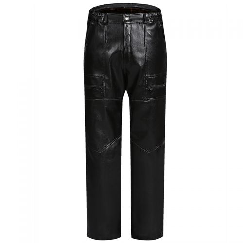 Pantalon cuir homme droit PU pour hiver - Ref 1487841