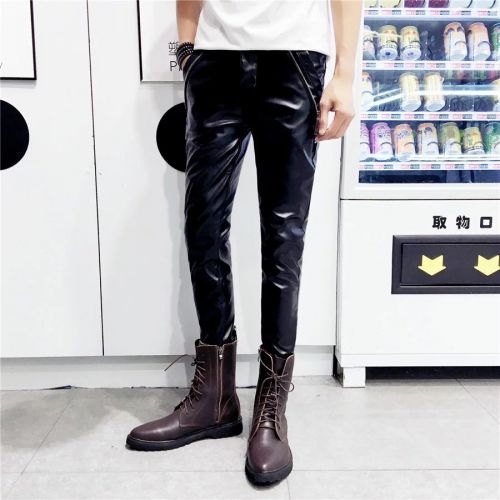 Pantalon cuir homme serré pour automne - Ref 1487851